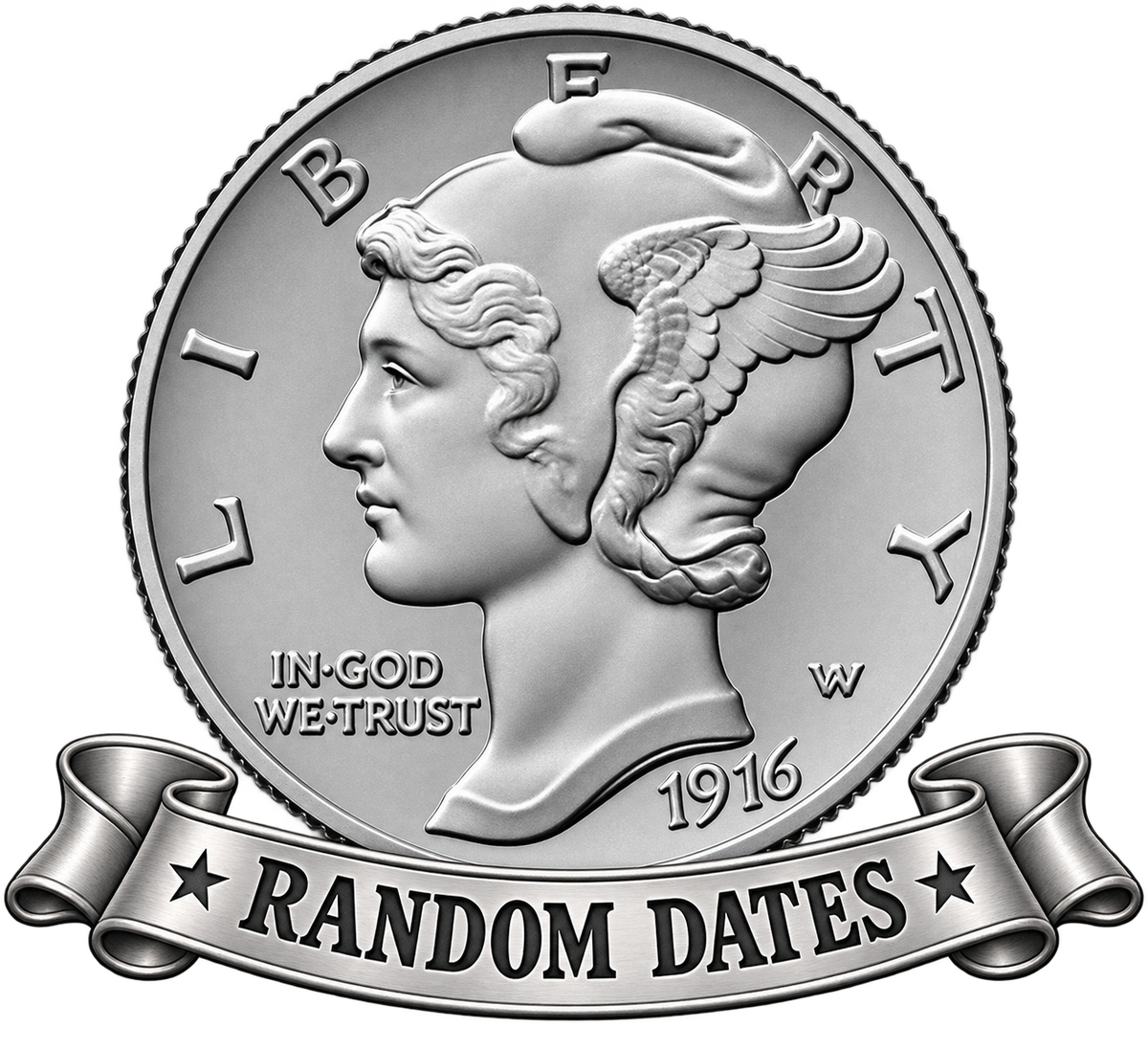 Mercury Dime - $1 Face Value - XF - Random Year