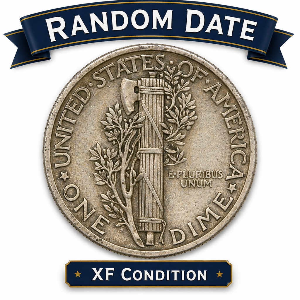Mercury Dime - Random Year - XF Condition