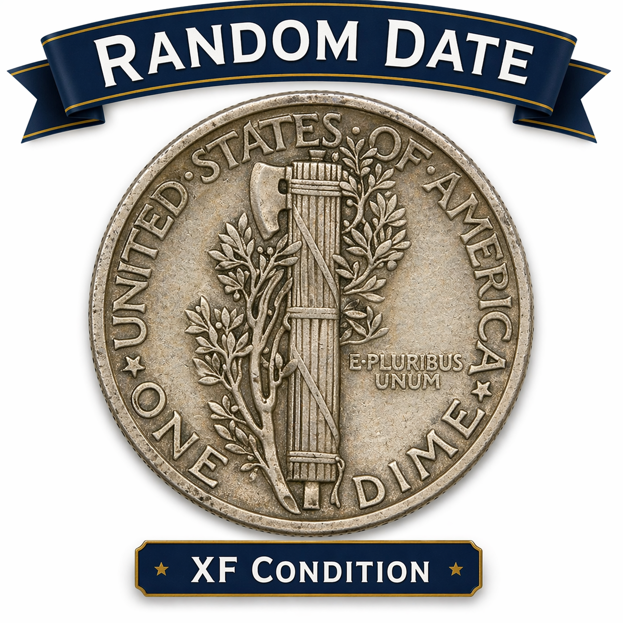 Mercury Dime - Random Year - XF Condition