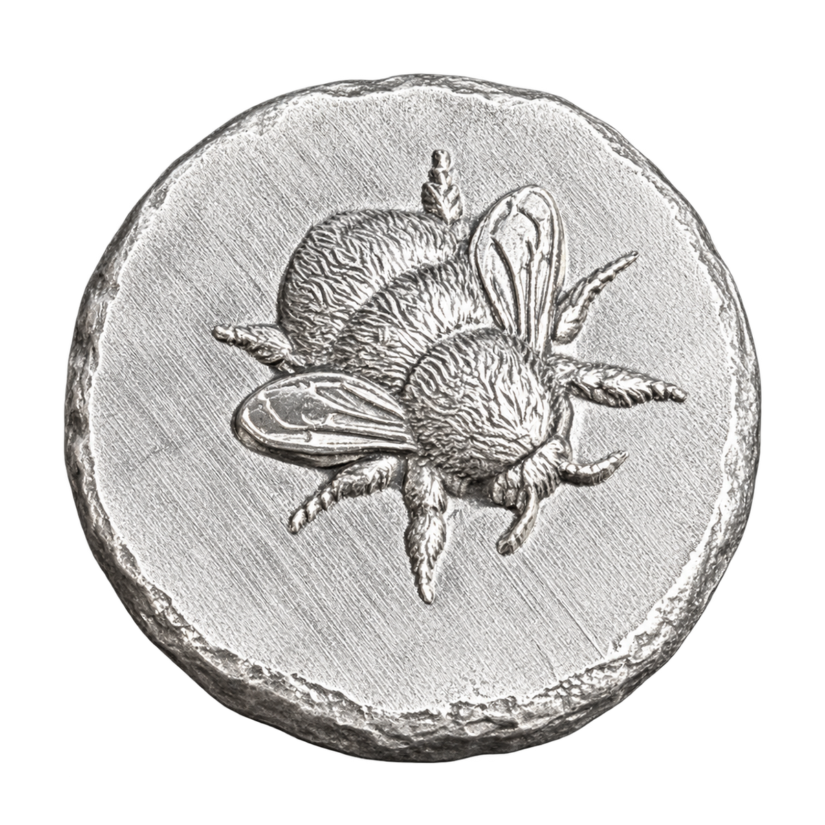 0.5 Oz - 'Buzzin' Bee' - Hand Poured .999 Fine Sliver Round