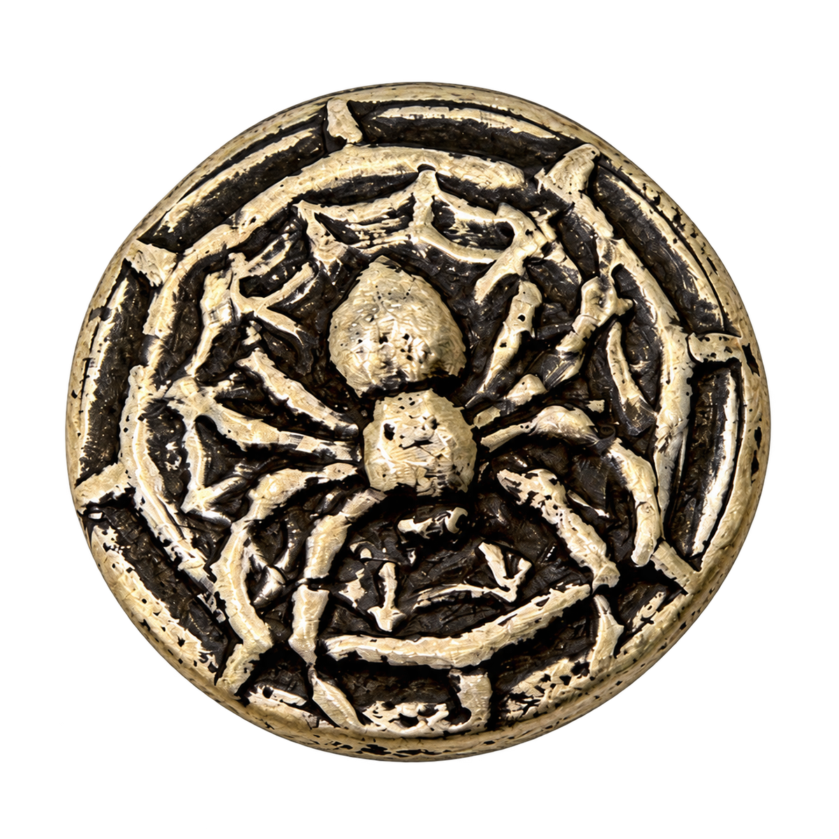 2.5 Oz 'Deadly Web Spider' - Hand Poured .999 Fine Silver Round