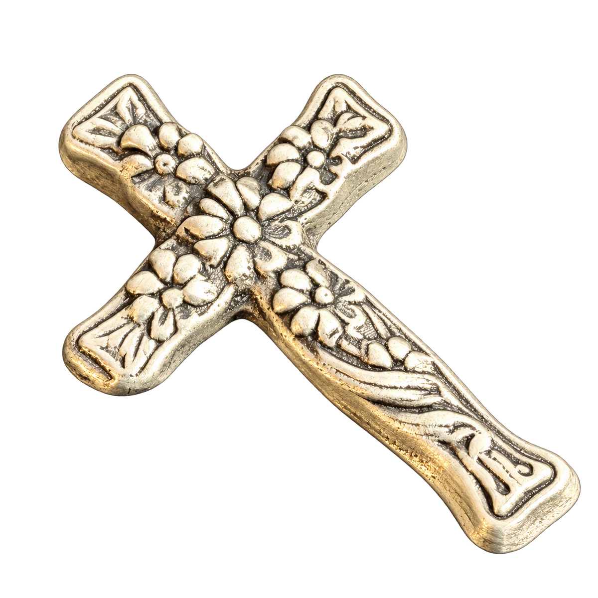 2 Oz 'ORNATE CROSS' - Hand Poured .999 Fine Silver