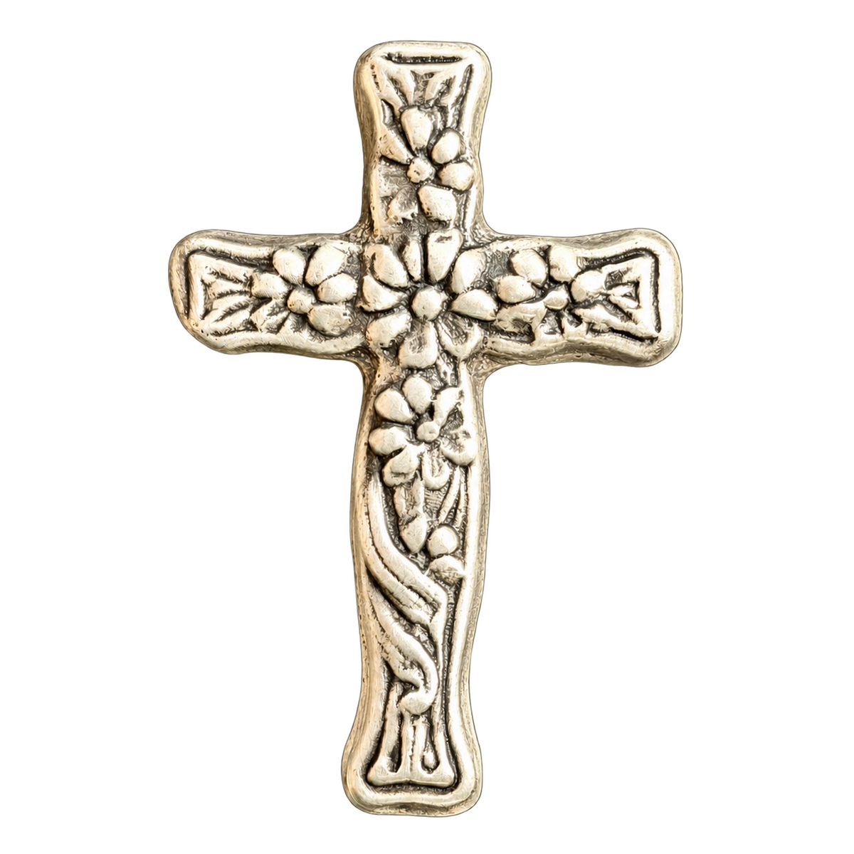 2 Oz 'ORNATE CROSS' - Hand Poured .999 Fine Silver
