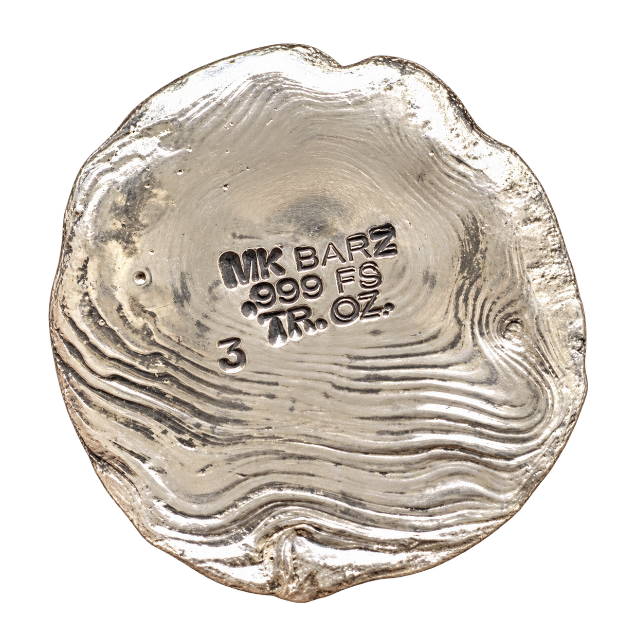 3 Oz 'Death & Destruction Medal' - Hand Poured .999 Fine Silver Round