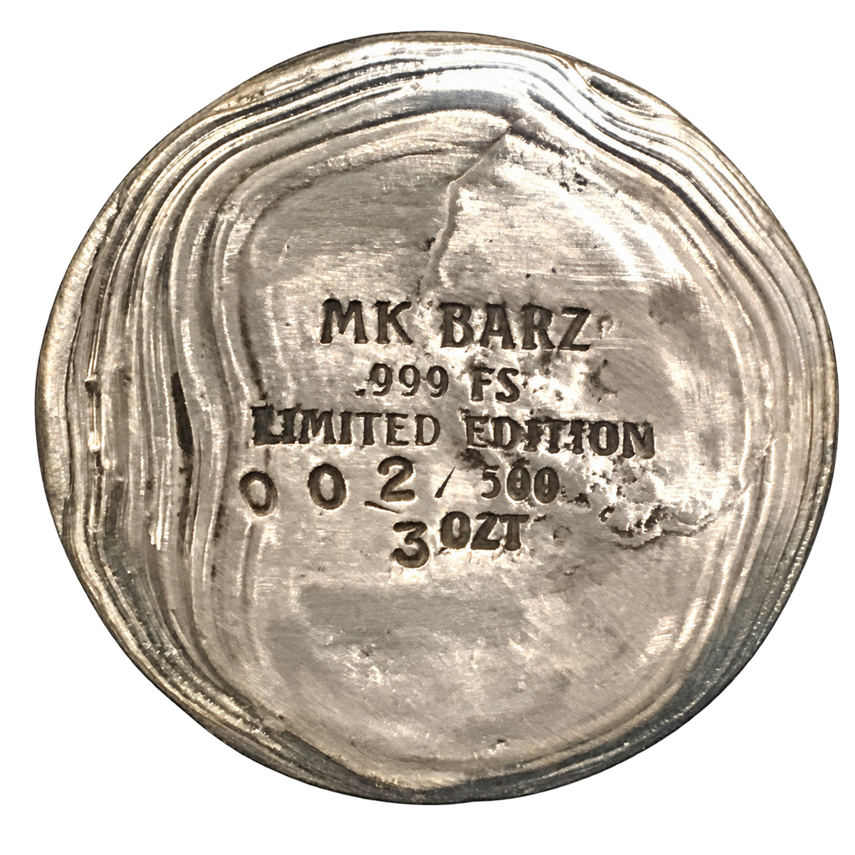 3 Oz 'Winners Circle Race Horse' Hand Poured .999 Fine Silver Round
