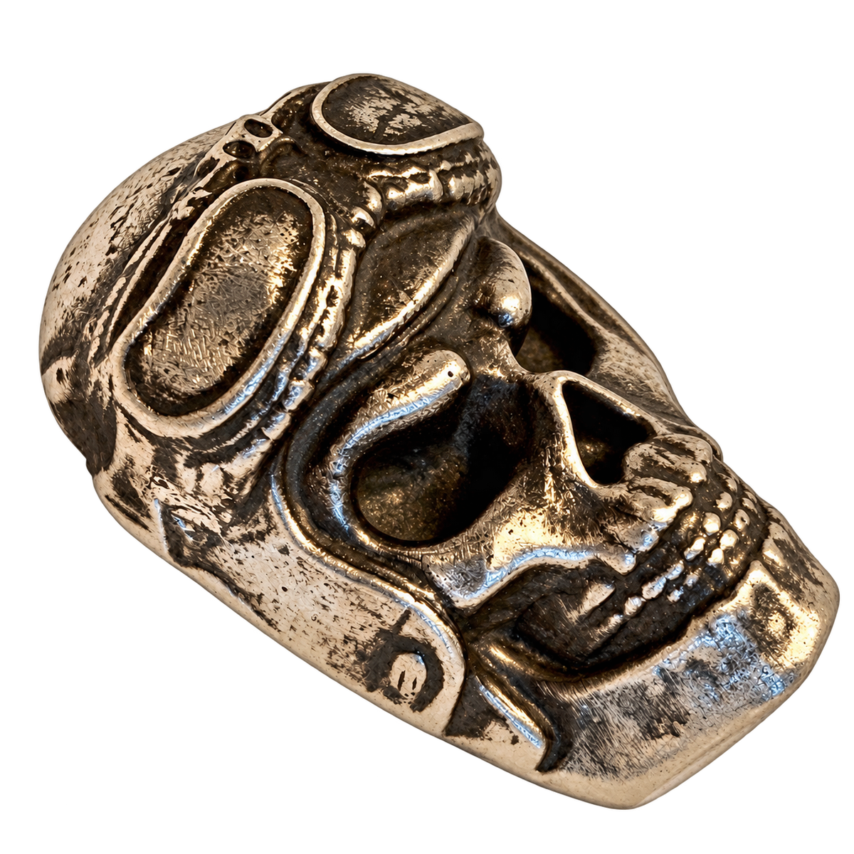 4 Oz 'Skully Squadron Pilot' Sand Cast .999 Fine Silver