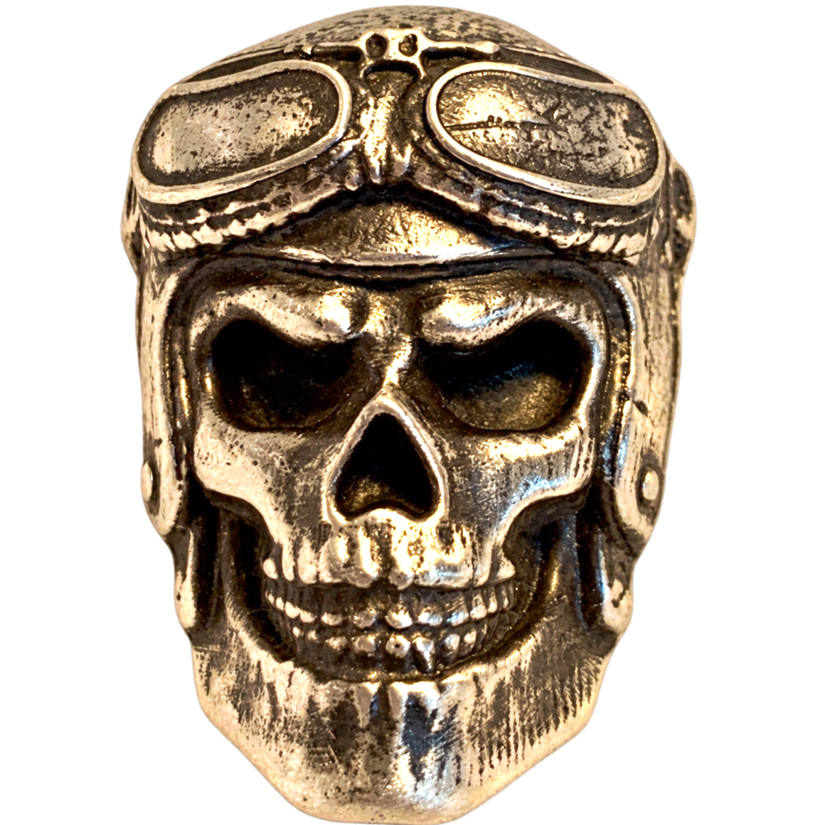 4 Oz 'Skully Squadron Pilot' Sand Cast .999 Fine Silver