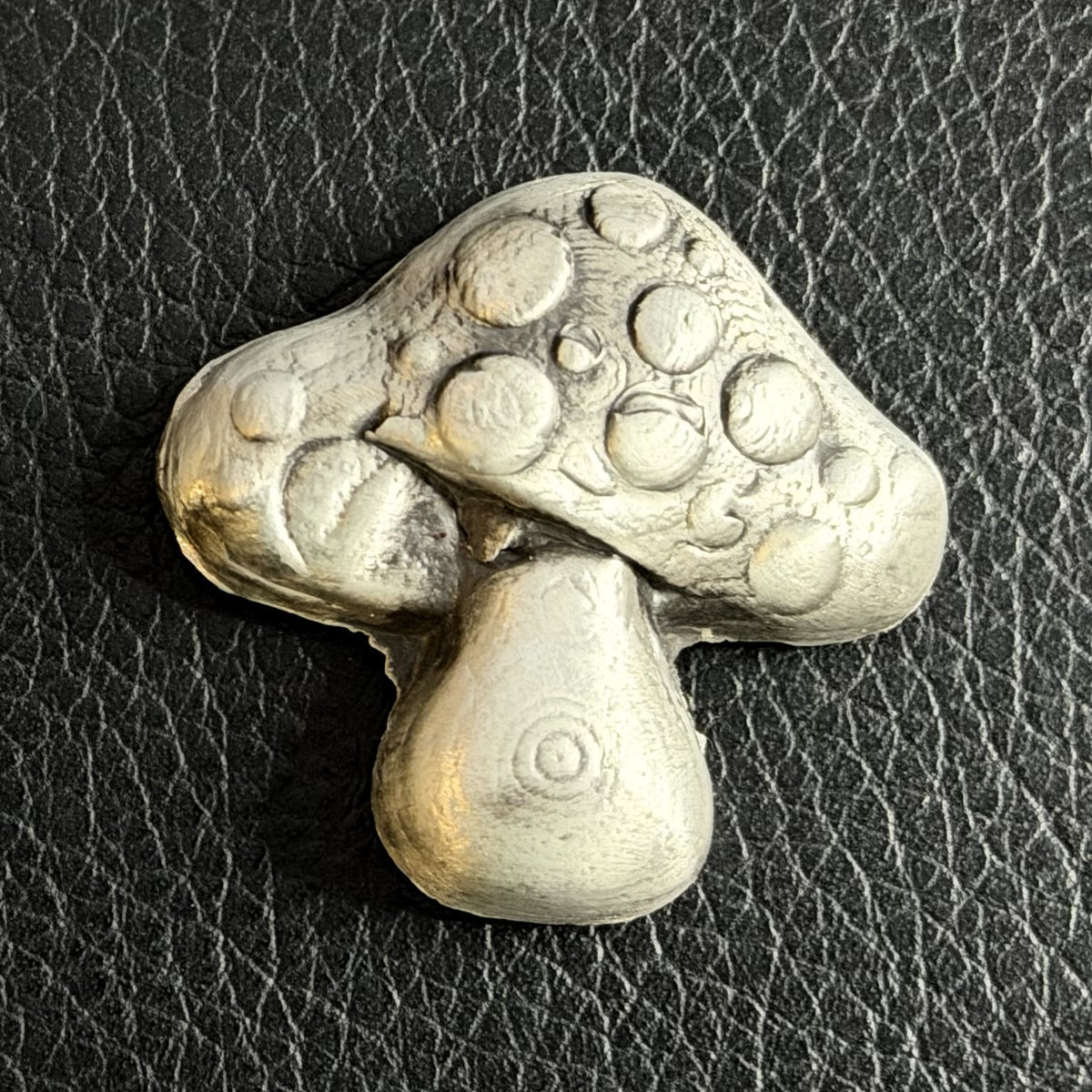 2 Oz 'Mushroom' - Hand Poured .999 Fine Silver