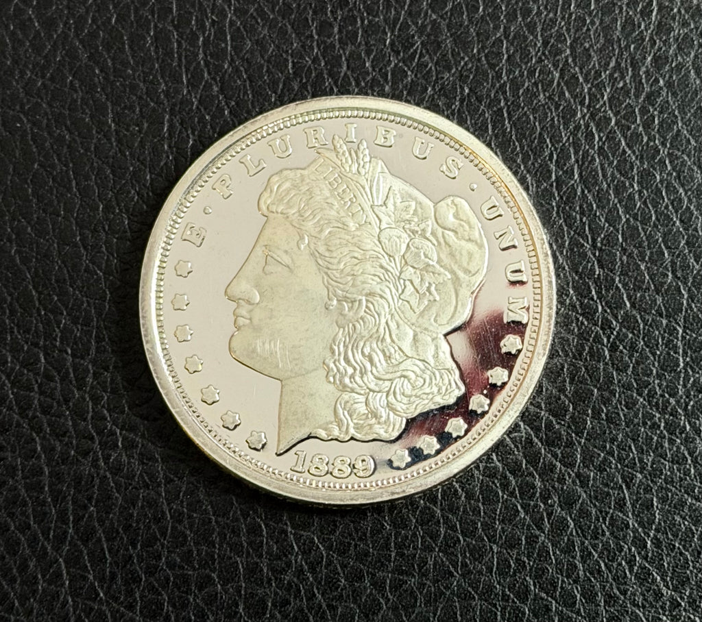 1 ozt Morgan dollar replica - .999 fine silver round