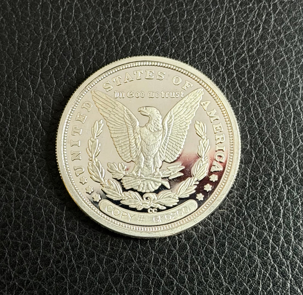1 ozt Morgan dollar replica - .999 fine silver round