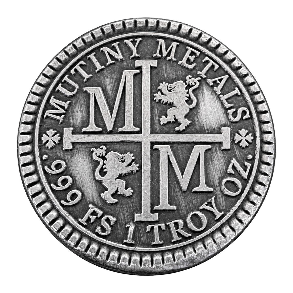 1oz "Silver Reales" - Hand Poured .999 Fine Silver Round