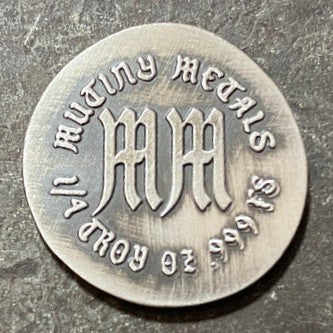 0.25 Oz "Hoist The Flag" - Hand Poured .999 Fine Silver Round
