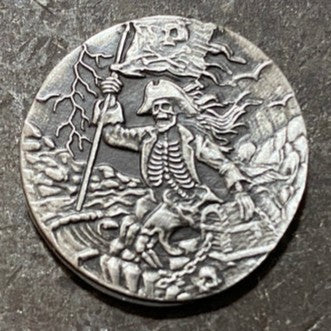 0.25 Oz "Hoist The Flag" - Hand Poured .999 Fine Silver Round