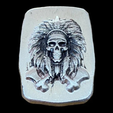 1 oz "The Mutiny Mighty Warrior" - Hand Poured .999 Fine Silver Bar