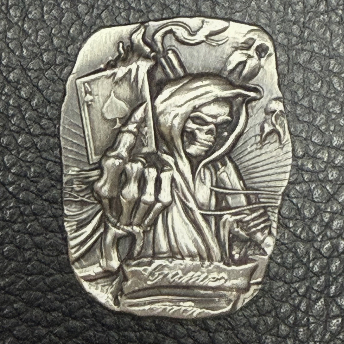 1 oz "Game Over" - Hand Poured .999 Fine Silver Bar