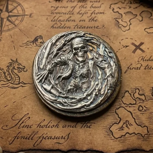 1 Ozt - "Dead Reckoning" .999 Fine Silver Round