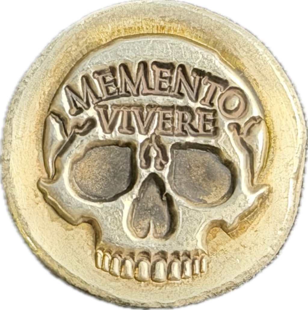1 Ozt. Mutiny Metals -Memento Vivere "Remember You Must Live"  - .999 Fine Silver