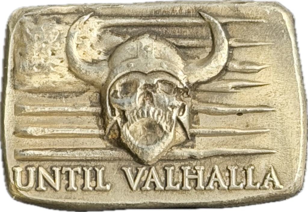1 Ozt. Mutiny Metals - "Vintage" Until Valhalla  - .999 Fine Silver