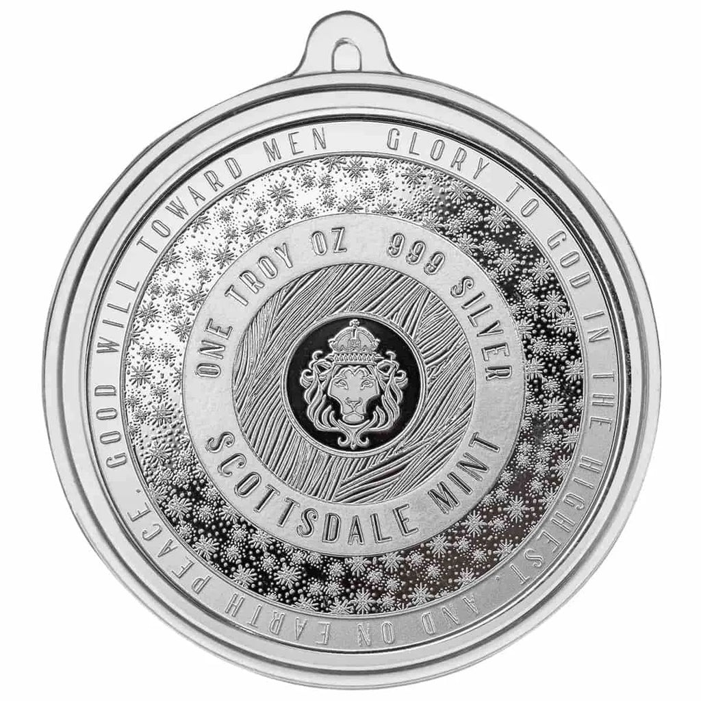 Bethlehem Manger Nativity - 1 Ozt .999 Fine Silver Colorized Round