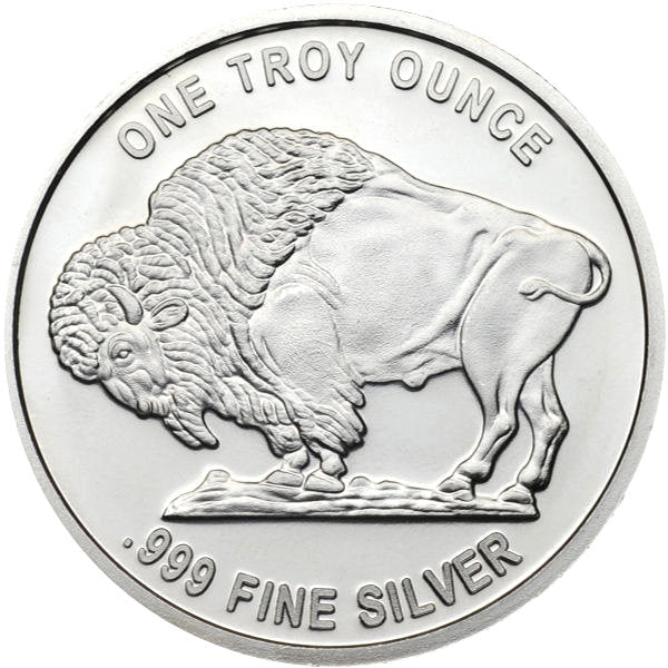 Buffalo Rounds - BU Random Design - 1 ozt. Fine Silver