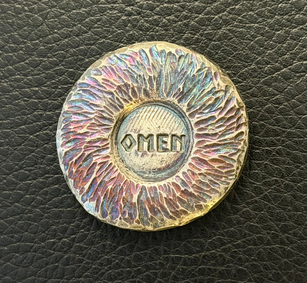 Omen - 52 Gram Fireworks Toned Round. .999 Fine Silver