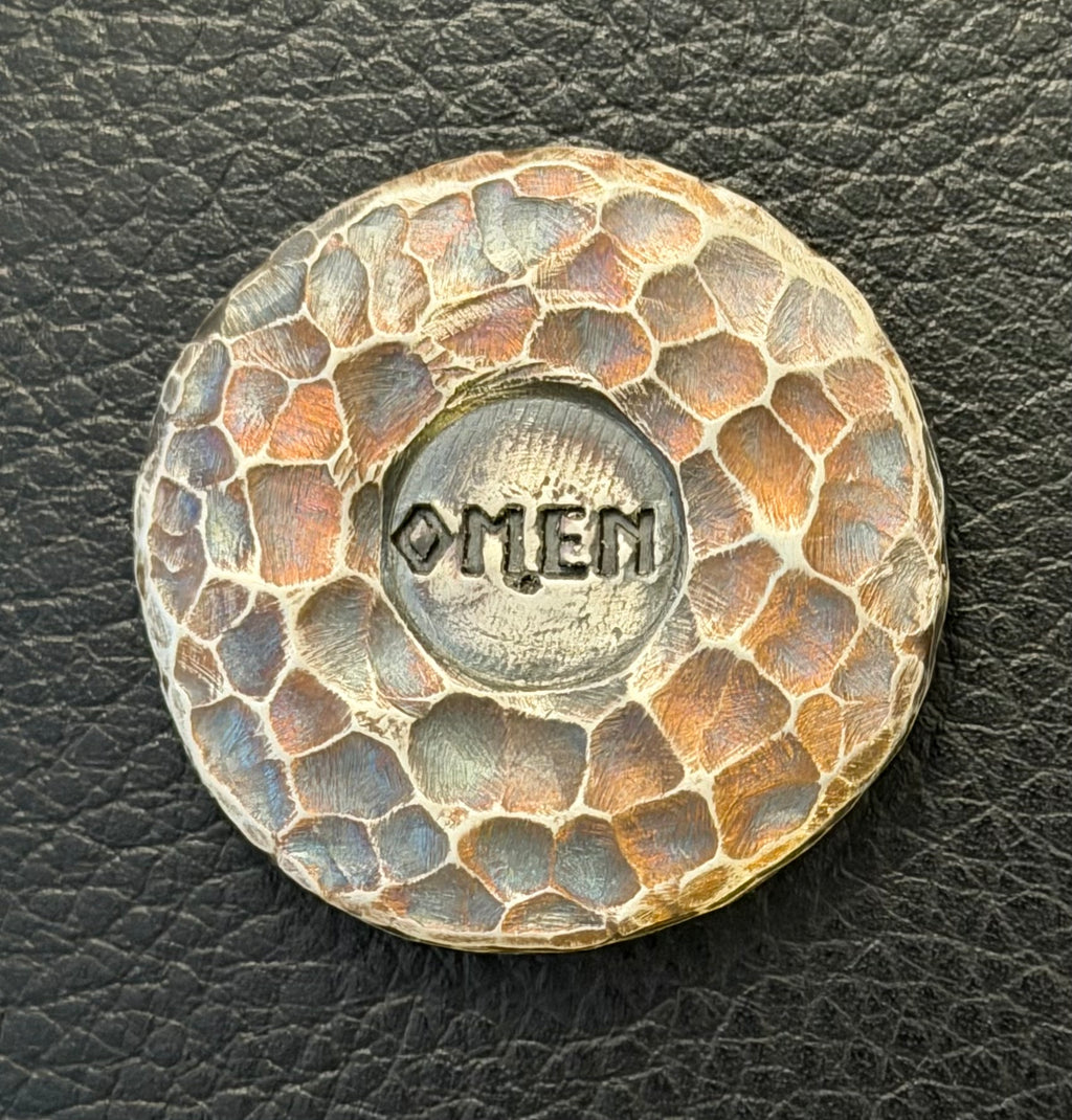 Omen - 51 Gram Hammered & Toned Round. .999 Fine Silver