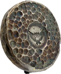 Omen - 52 Gram Owl Hammered & Toned Round. .999 Fine Silver