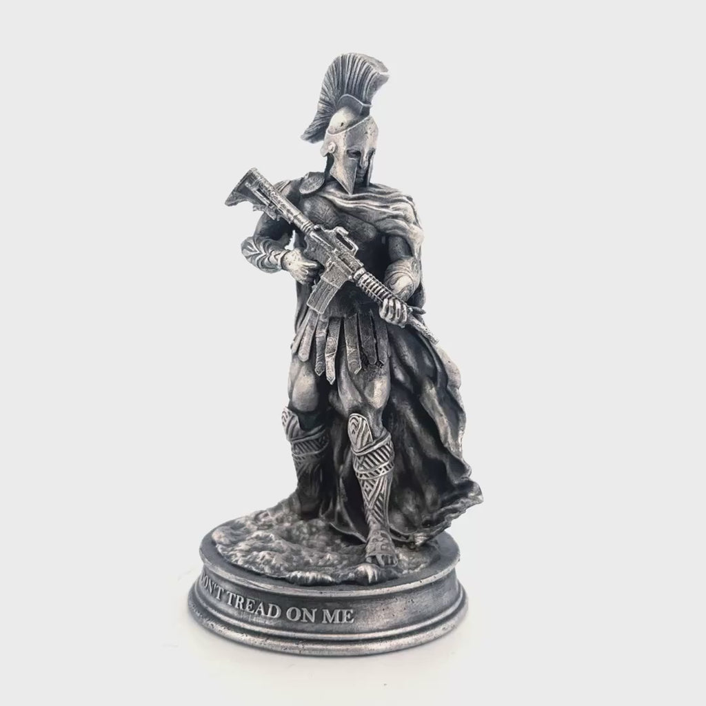 Don't Tread On Me Spartan - 3 Ozt .999 Fine Silver