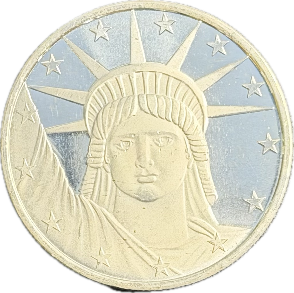 SilverTowne -Statue of Liberty Round - 1 ozt. Fine Silver