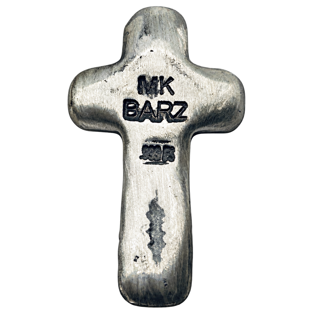 0.5 Oz 'Delicate Cross' - Hand Poured .999 Fine Silver Cross