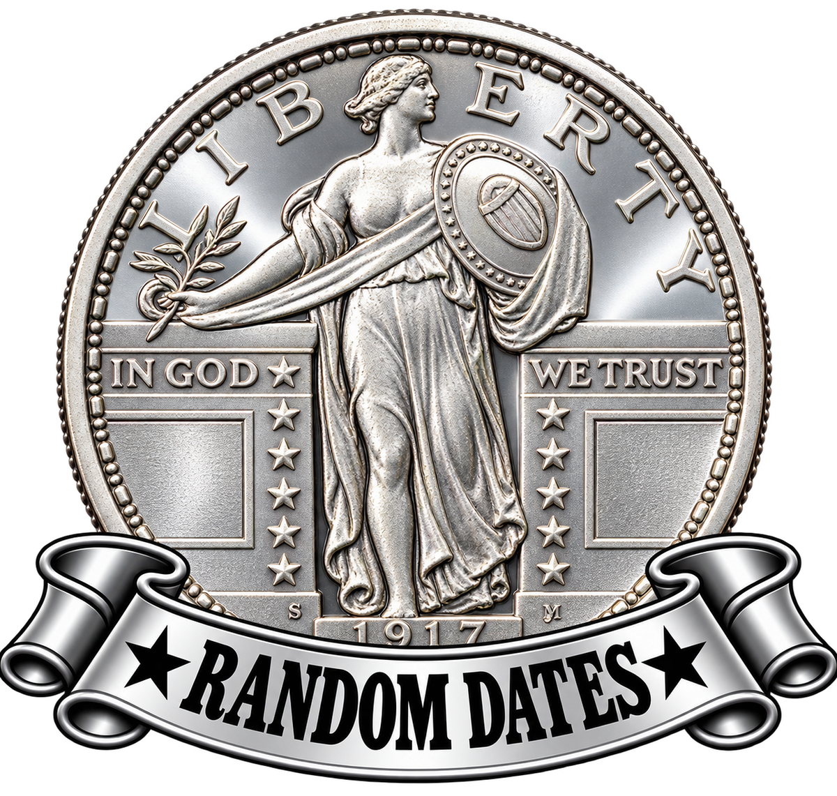 Standing Liberty Quarters - $1 Face Value - Circulated - Random Full Date