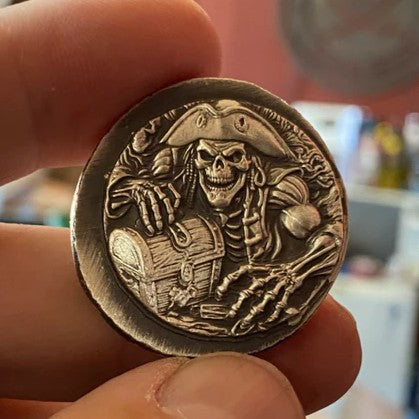 1oz "The Hoard" - Hand Poured .999 Fine Silver Round