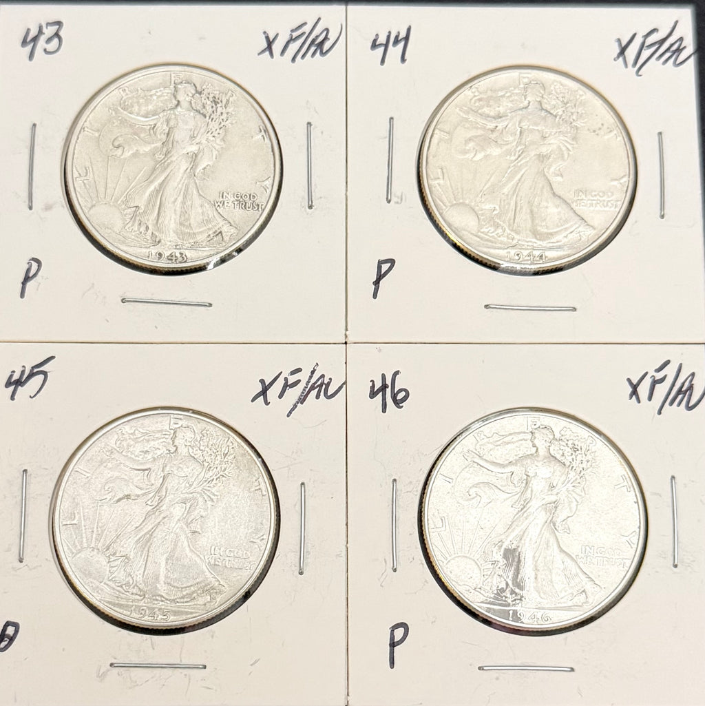 Walking Liberty Half Dollar - Random Date - XF to AU