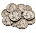 $1 Face Value – 90% Silver Washington Quarters (Circulated)