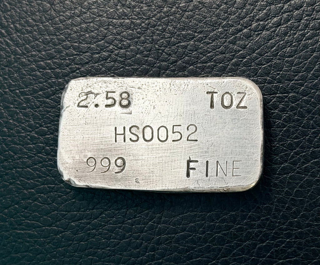 WD Pours - 2.5 Ozt. High Standard Bar - .999 Fine Silver