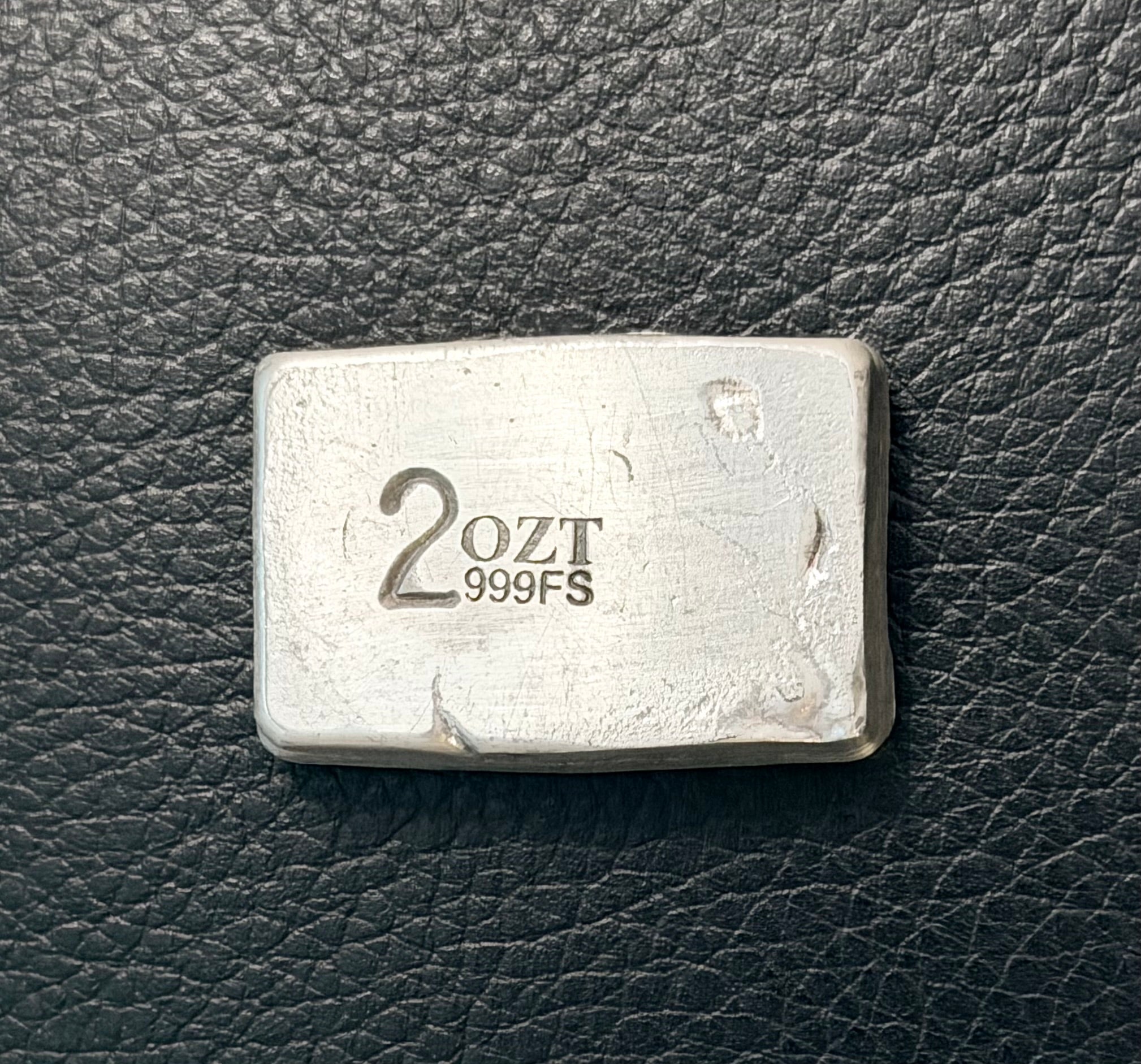 WD Pours - 2 Ozt. Rippled Logo Chunky Loaf - .999 Fine Silver