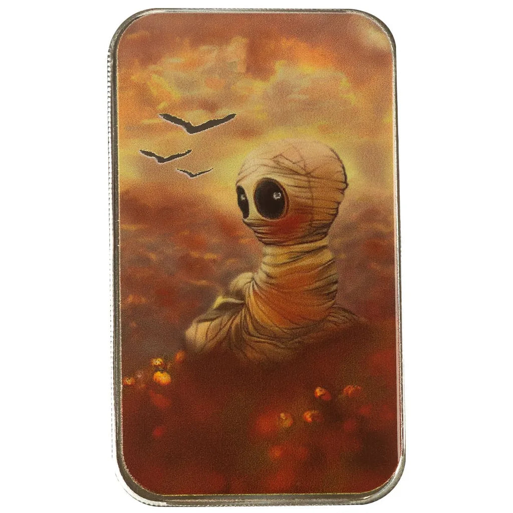 When is Halloween? - 1 Ozt .999 Fine Silver Art Bar
